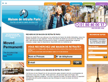 Tablet Screenshot of maison-de-retraite-paris.fr